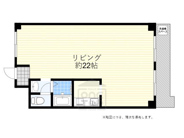 紙谷第2マンション(ワンルーム/1階)の間取り写真