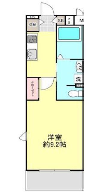 SERENO 20(1K/1階)の間取り写真