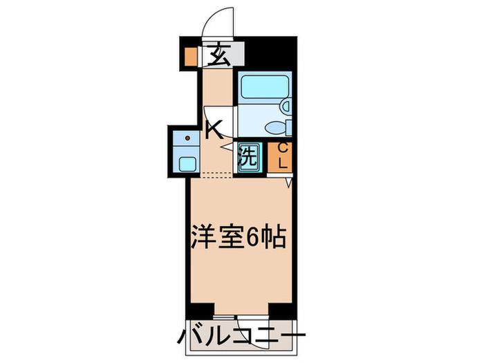 TOP金町(1K/3階)の間取り写真