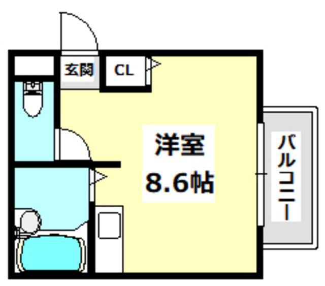 ネクスト BD(ワンルーム/3階)の間取り写真