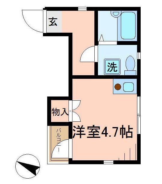 ピノタージュ曳舟(ワンルーム/2階)の間取り写真