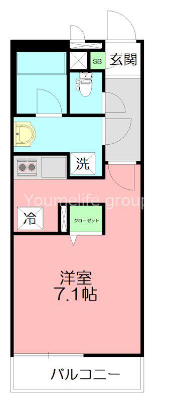 リブリ コンソラトゥール(1K/2階)の間取り写真
