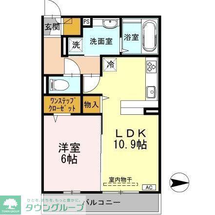 サニーフラット(1LDK/1階)
