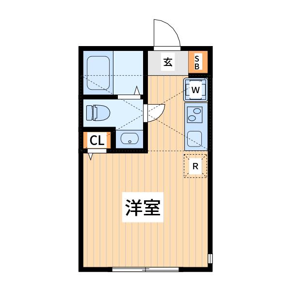 プレミエール柿生(ワンルーム/2階)の間取り写真