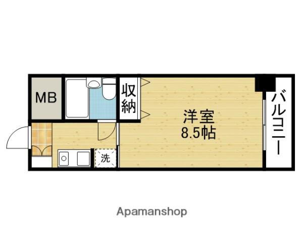 ライオンズマンション今里第2(1K/7階)の間取り写真