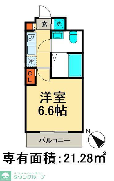 コンフォリア行徳(1K/4階)の間取り写真