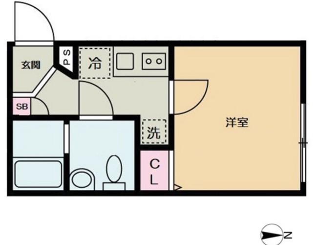 ラヴィーダ東長崎(1K/3階)の間取り写真
