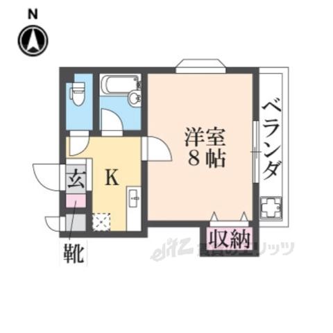 メゾン神楽丘(1K/3階)の間取り写真