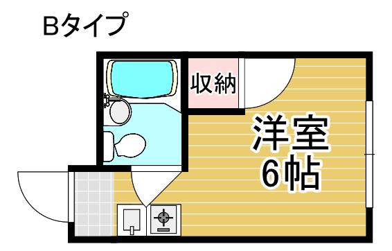 CASA沢ノ町(ワンルーム/1階)の間取り写真