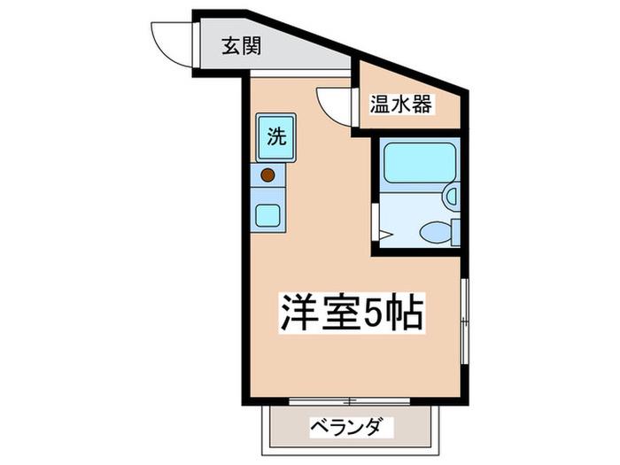 サニーハイム(ワンルーム/4階)の間取り写真