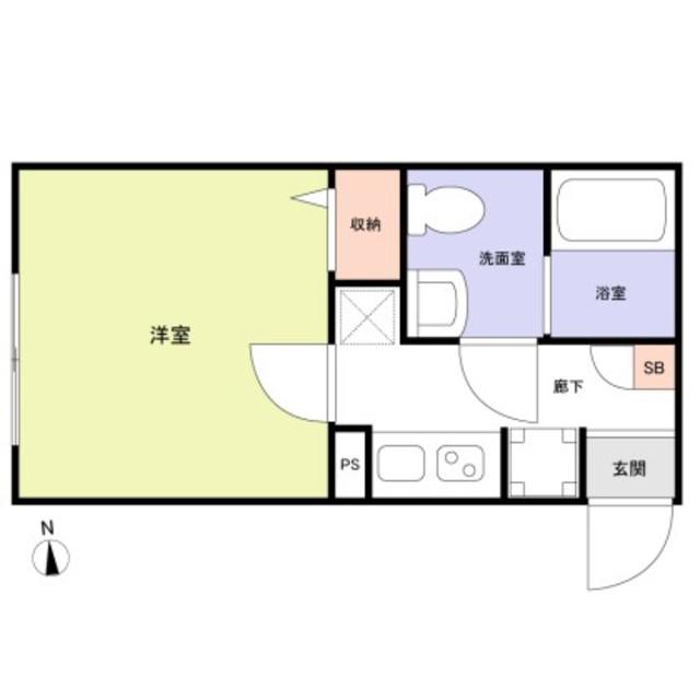 草加市瀬崎アパート(1K/2階)の間取り写真
