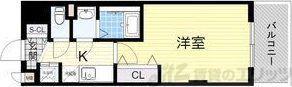 LUXE新大阪α(1K/8階)の間取り写真