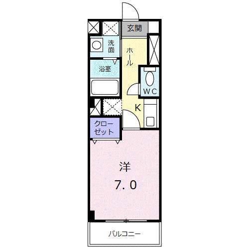 DAYスクエア(1K/3階)の間取り写真