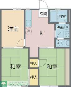 メゾン南風A棟(3K/1階)の間取り写真