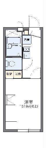 レオパレスエクセル中里(1K/1階)の間取り写真