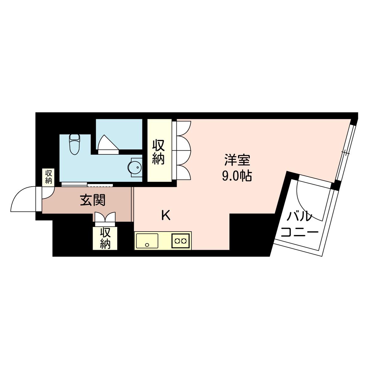 エスティメゾン板橋C6(ワンルーム/4階)の間取り写真
