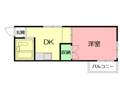 戸塚第20レジデンス(1K/2階)の間取り写真