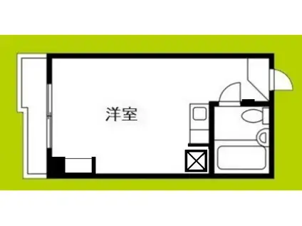 シャトー都島(ワンルーム/4階)の間取り写真