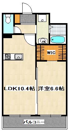 SEIWA LIVE 21(1LDK/8階)の間取り写真