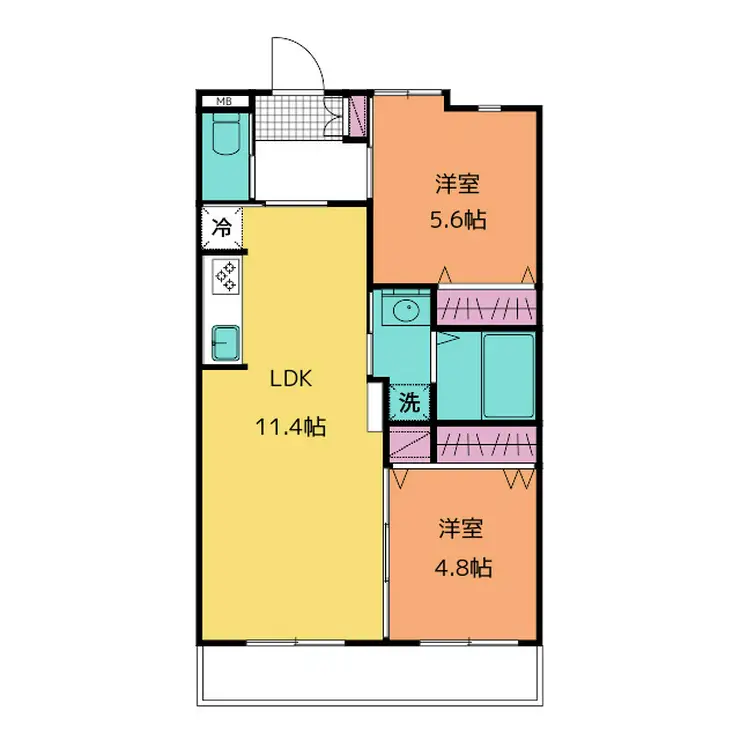 金子マンション 3階階 間取り