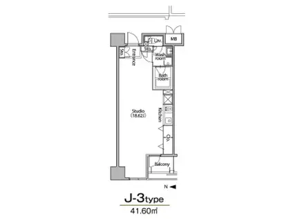 グラン・アベニュー栄(ワンルーム/5階)の間取り写真