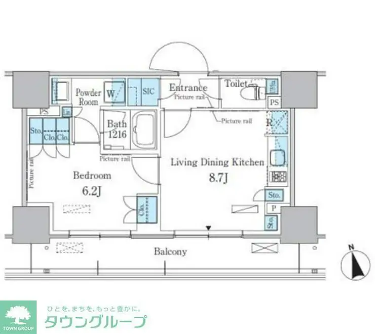 パークアクシス東陽町・親水公園 5階階 間取り