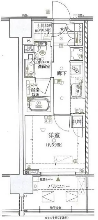 ザ・パークハウス十条 3階階 間取り