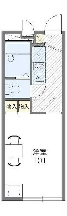 レオパレスパティオNS 2階階 間取り