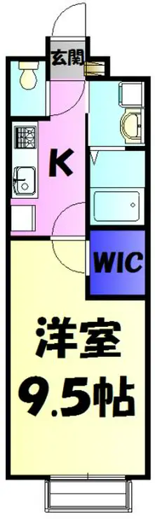 アムール シャトン稲毛 1階階 間取り