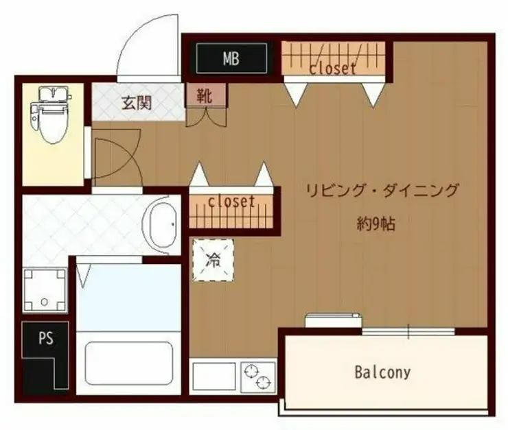プレール天王洲アイル弐番館 7階階 間取り