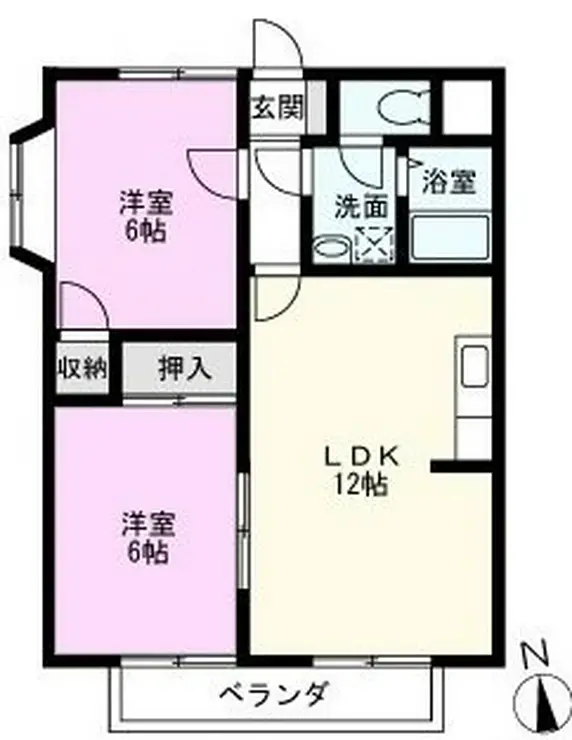 ローゼットマンション南 1階階 間取り