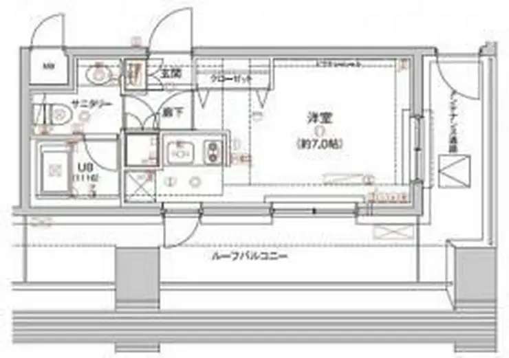 アクロス新宿 10階階 間取り