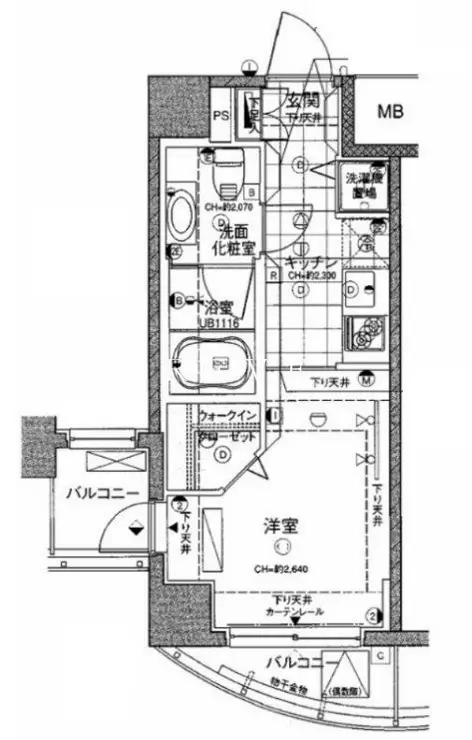 アーバンファースト神楽坂 6階階 間取り