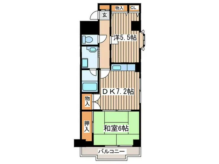 シンワセントラルハイム 4階階 間取り