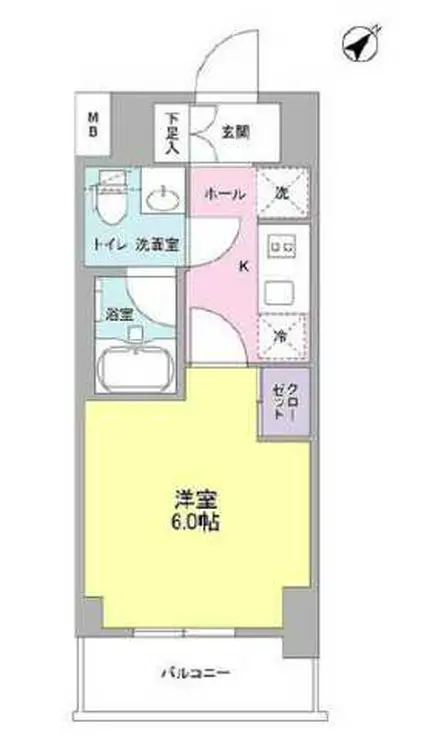 プラース千代田富士見 4階階 間取り