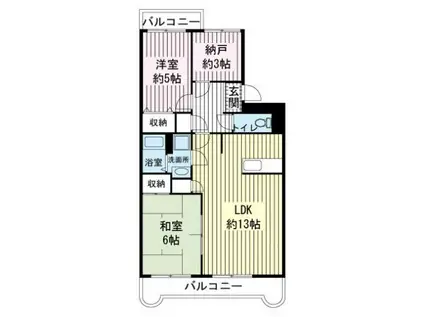 エスポワールSK-B(2SLDK/3階)の間取り写真