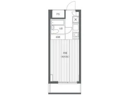 エスケイケイビル(ワンルーム/2階)の間取り写真