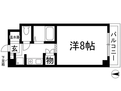 センチュリーショウエイⅥ(1K/1階)の間取り写真