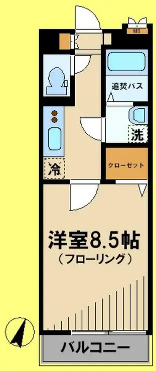シャトーエクセラン 4階階 間取り