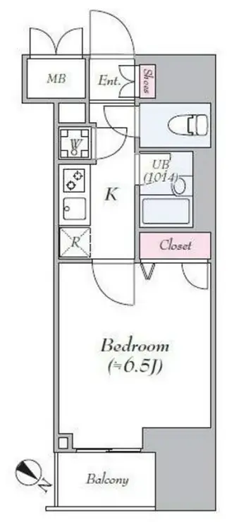 東京蒲田スクエアタワー 13階階 間取り
