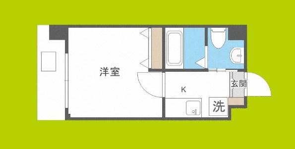 FDS FIORE(1K/6階)の間取り写真