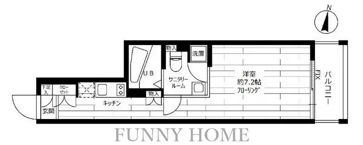 グランドコンシェルジュ都立大学 2階階 間取り