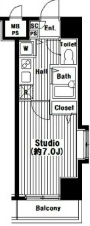 グランド・ガーラ芝公園 14階階 間取り