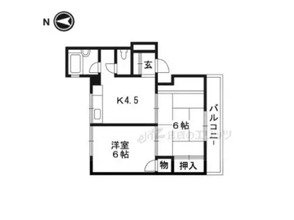 第2東雲マンション(2LDK/2階)の間取り写真
