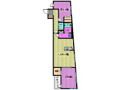 J・RENT大宮大成(2LDK/2階)の間取り写真
