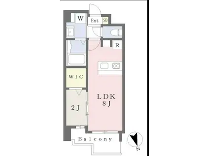 CASA VISTA ASATO(1LDK/11階)の間取り写真