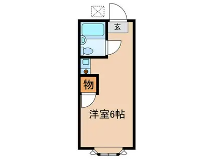 エスプレシーボ第2(ワンルーム/2階)の間取り写真