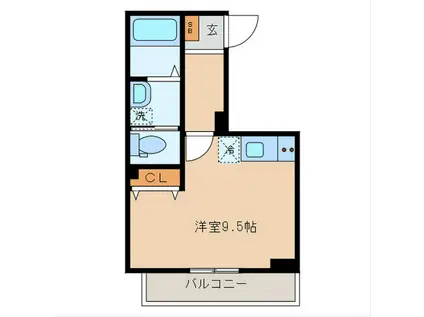都営三田線 千石駅 徒歩4分 4階建 築12年(ワンルーム/3階)の間取り写真