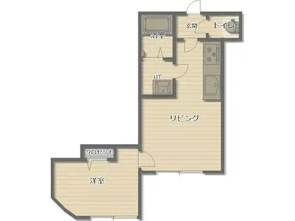 ライブマーケット豊平(1LDK/3階)の間取り写真