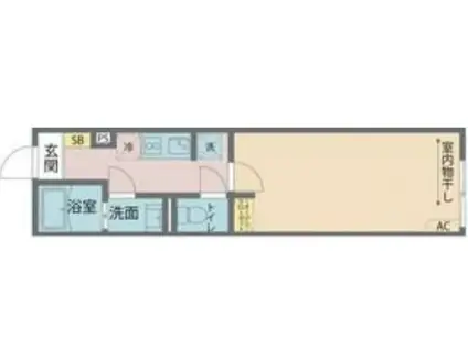 カインドネスみずほ台ノース(1K/1階)の間取り写真